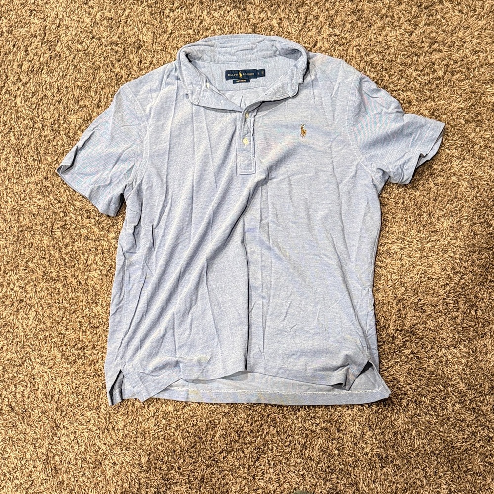 Polo by Ralph Lauren Men's Sky Blue Polo Shirt